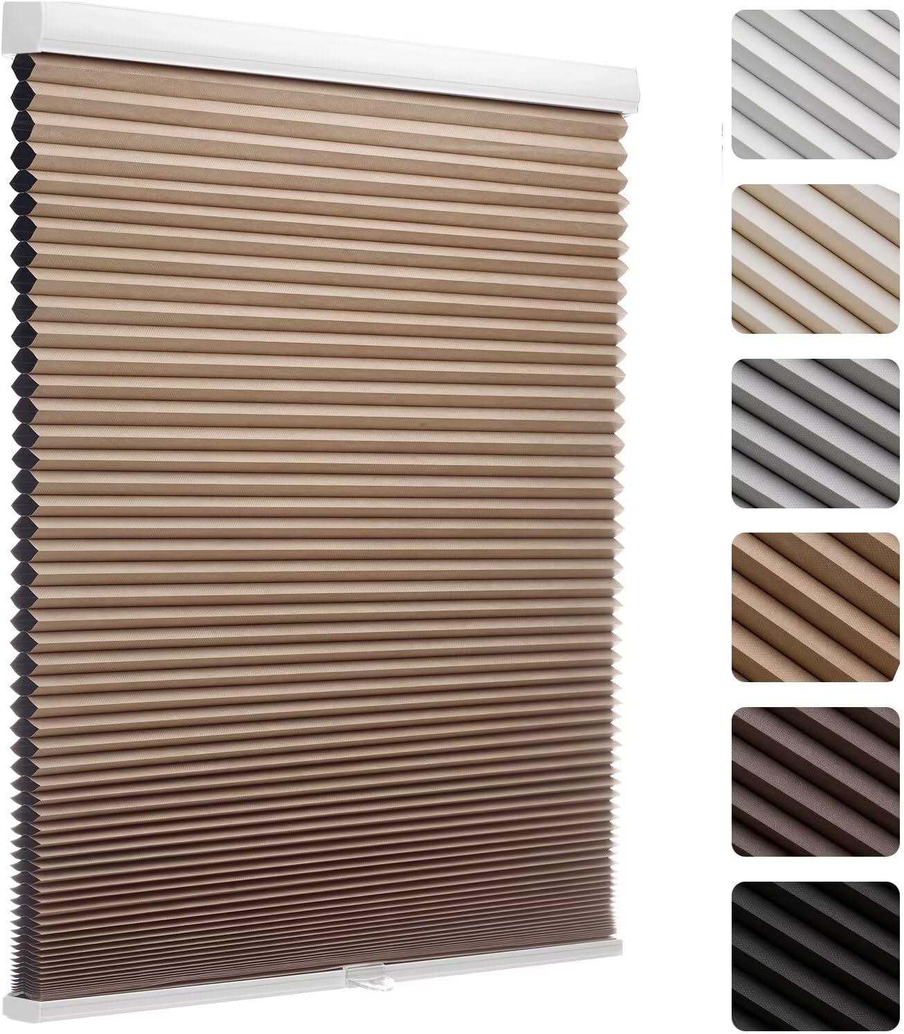MYshade 1.5-Inch Cellular Cordless Blackout Shades for Light Control