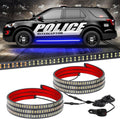 60 in Blue Emergency LED Running Board Strip Lights - Visible Safety