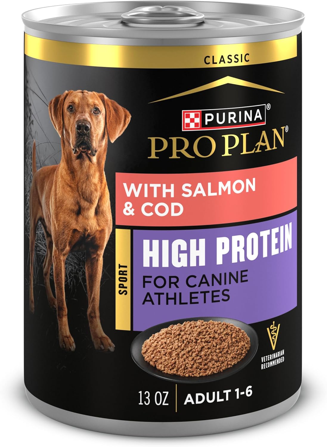 Purina Pro Plan Sport High Protein Wet Dog Food with Salmon and Cod
