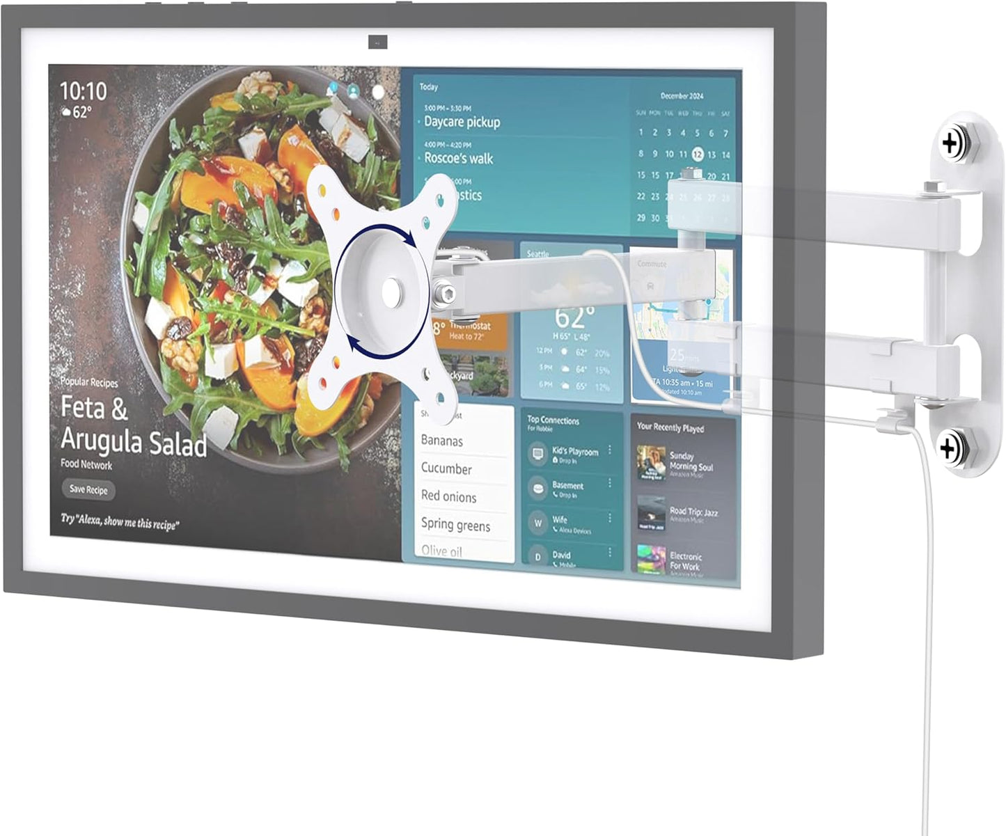 Adjustable Wall Mount for Echo Show 15 and Echo Show 21