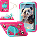 iPad 11th/10th Gen Kids Case 3D Panda Warrior - Rugged with Screen