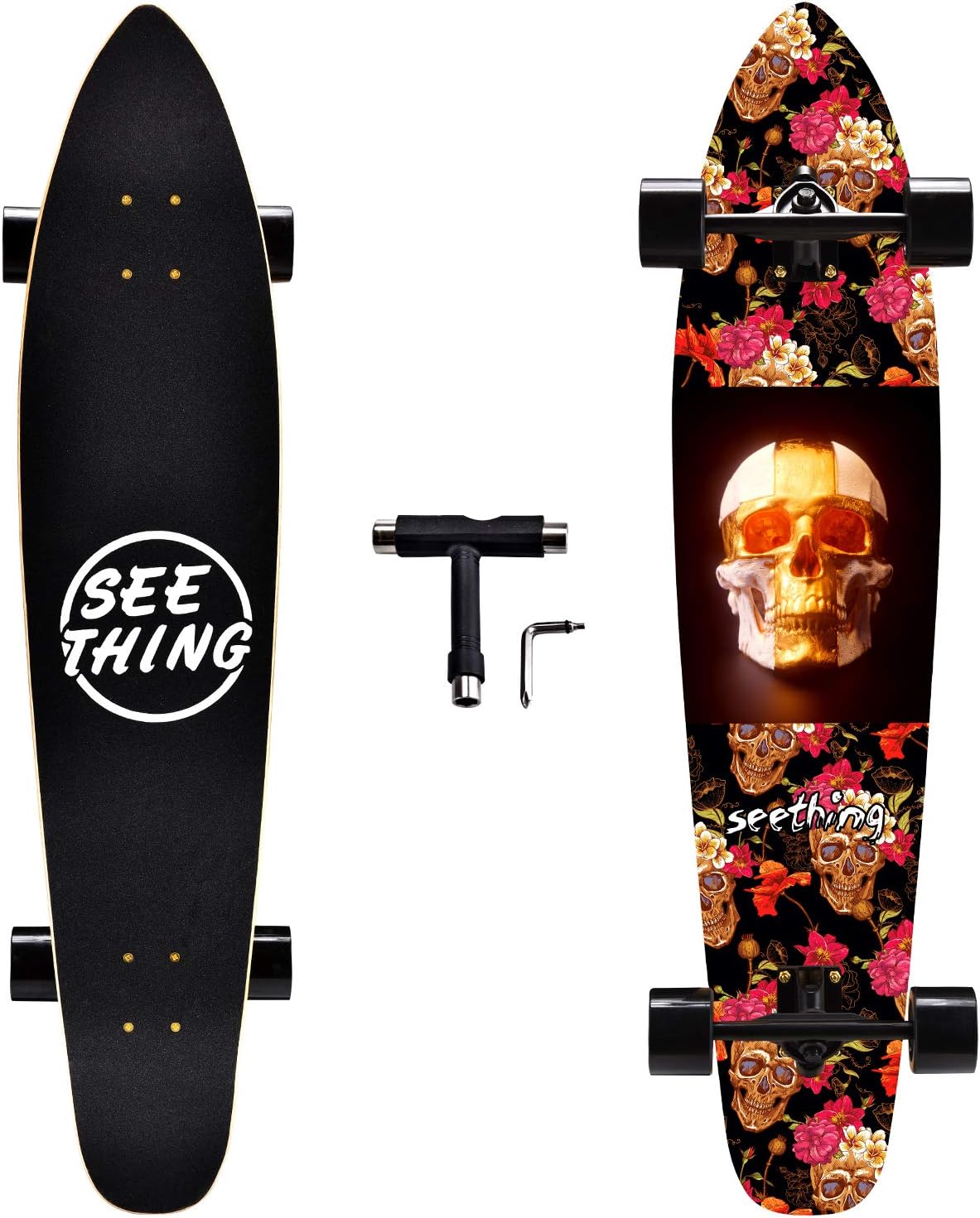 42 Inch Longboard Skateboard Complete Cruiser for Smooth Rides