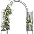Garden Arch Arbor 7ft Trellis with Plant Stand - Sturdy Decorative