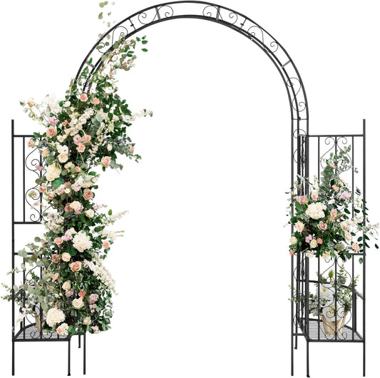 Outvita 7FT Garden Arch Arbor for Wedding and Plant Support