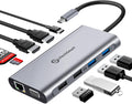 USB C Docking Station Dual Monitor - 11 in 1 Triple Display Hub
