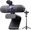 4K Webcam with Tripod - Compact 4K Webcam with Adjustable Heights