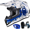 GLX GX623 Youth ATV Dirt Bike Helmet Combo - Modern Protection