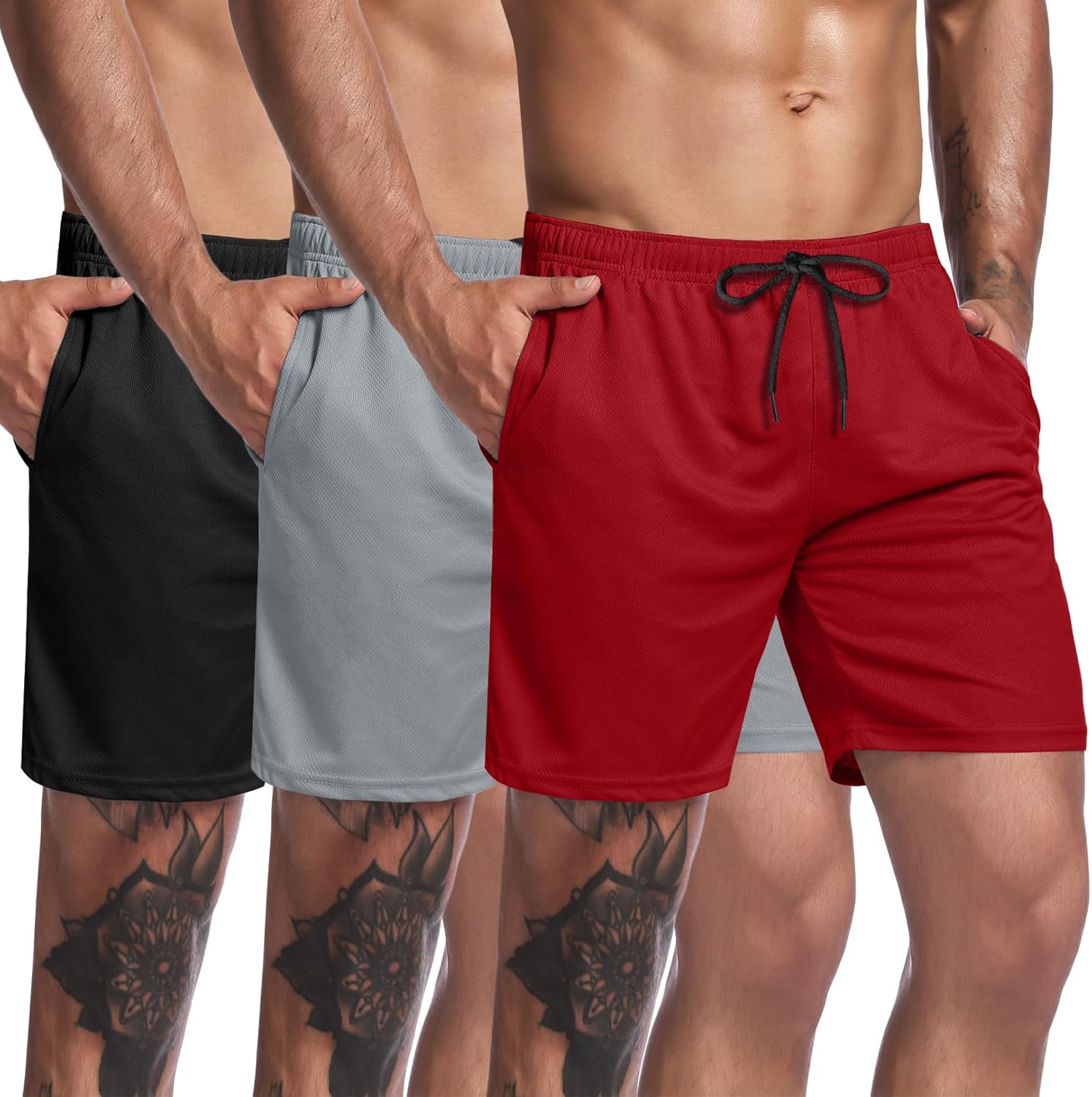 COOFANDY Men's 3 Pack Workout Gym Shorts for Ultimate Comfort