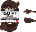 Iron Forge Cable Outdoor Brown Extension Cord 150 ft - Heavy Duty 16