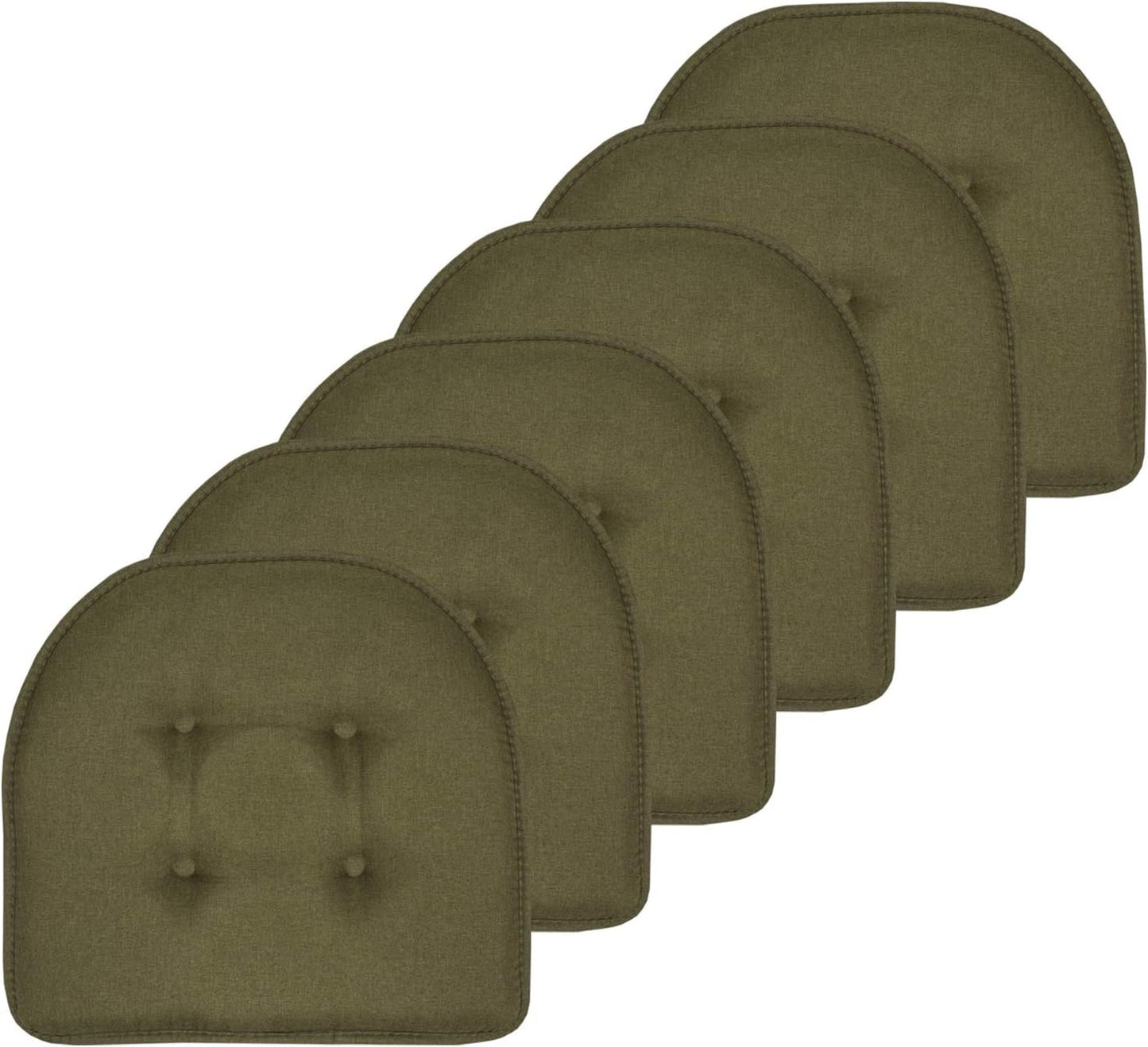 Sweet Home Collection Memory Foam Chair Cushion Pads 17in x 16