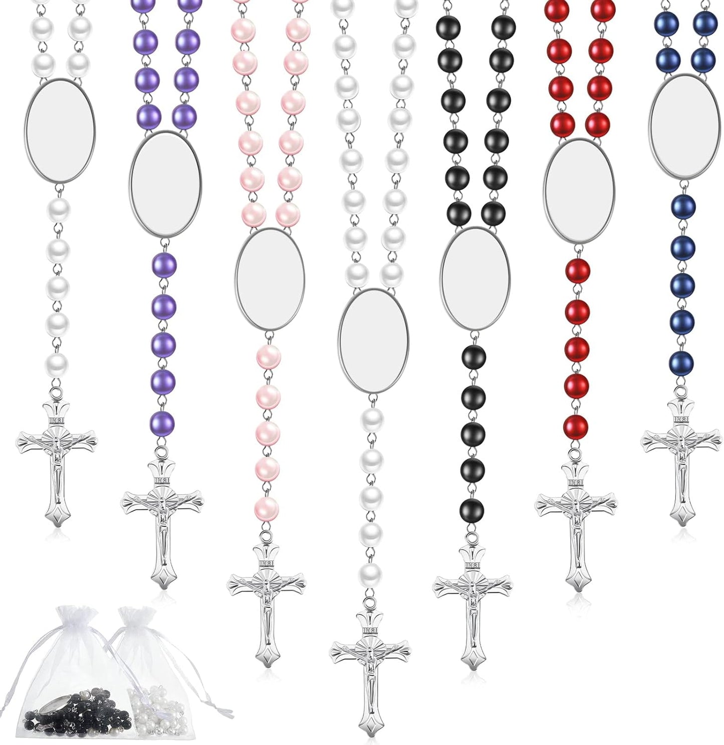 Sublimation Blank Rosary Beads for DIY Gifts and Memories