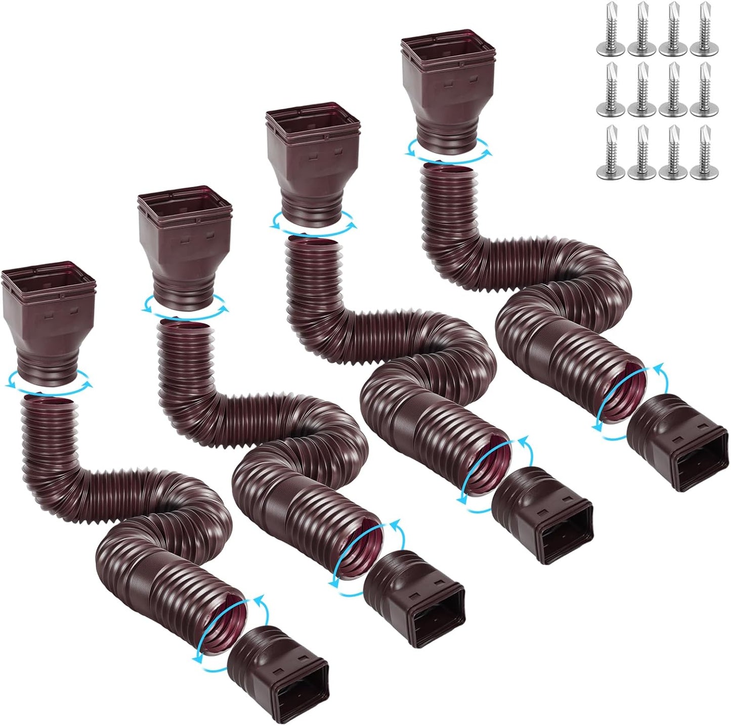 Flexible Gutter Downspout Extensions for Effective Drainage