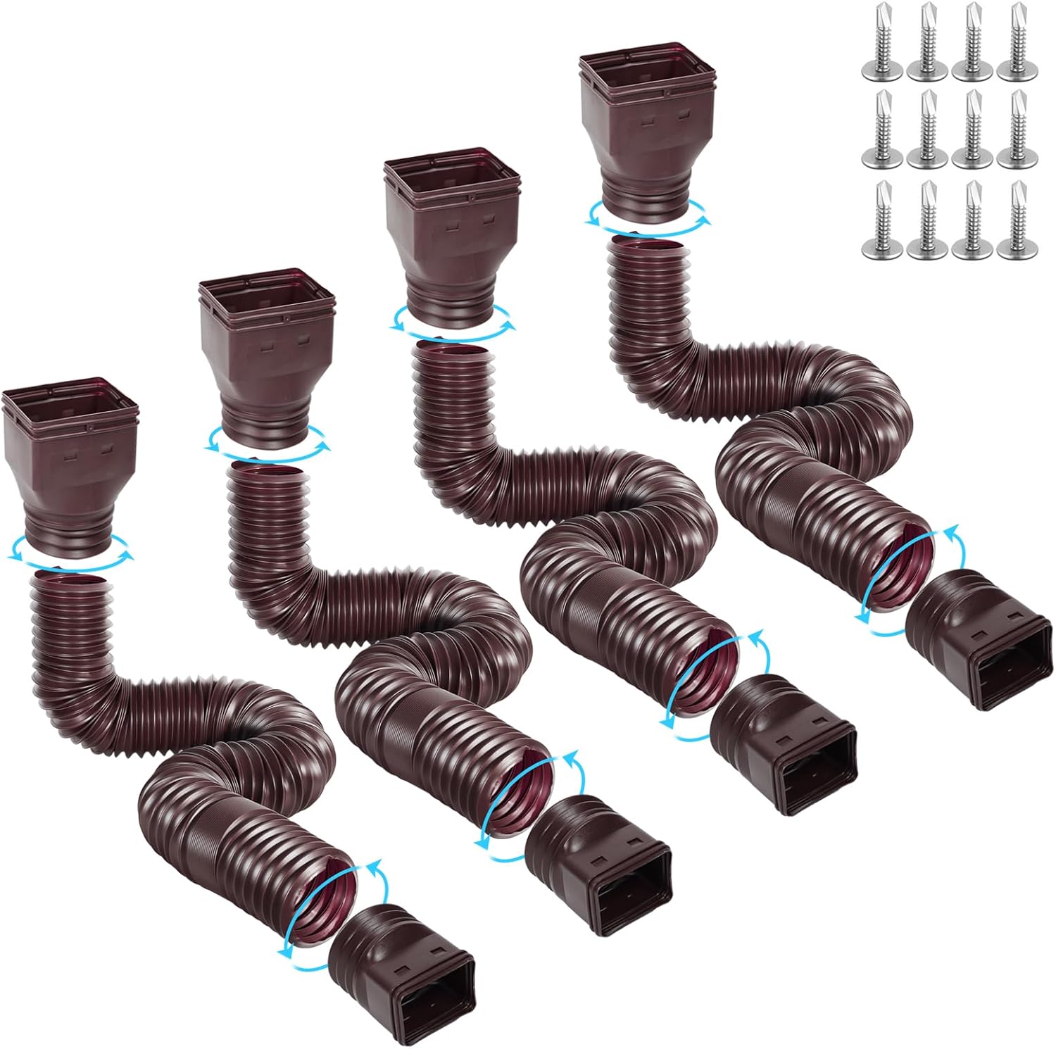 Flexible Gutter Downspout Extensions for Effective Drainage