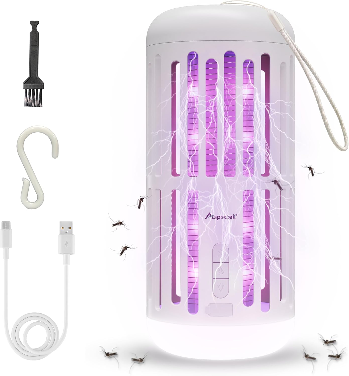 Portable Bug Zapper with Bluetooth Speaker for Indoor Outdoor Use