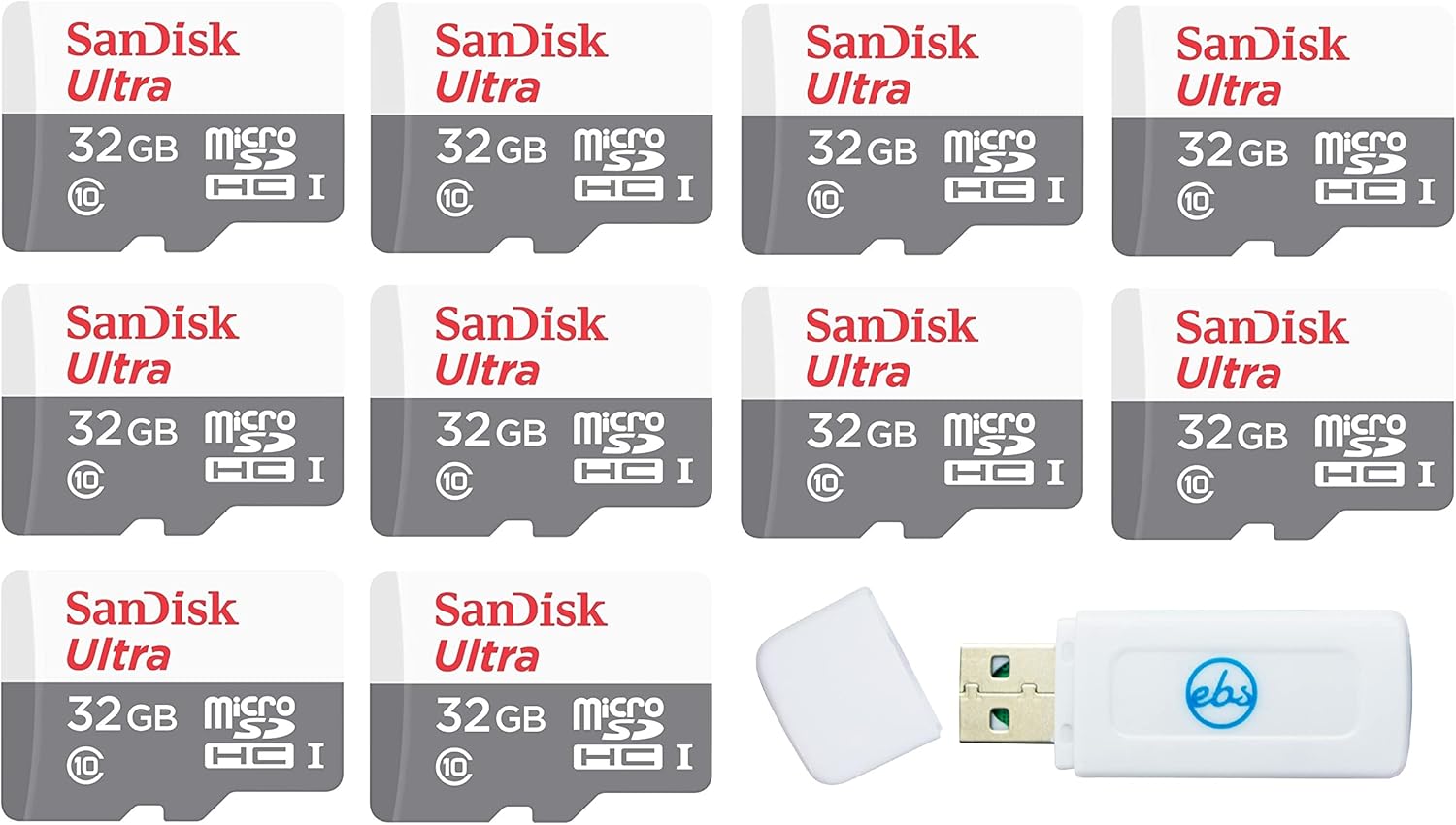 High Speed 32GB MicroSDHC Bundle + Card Reader