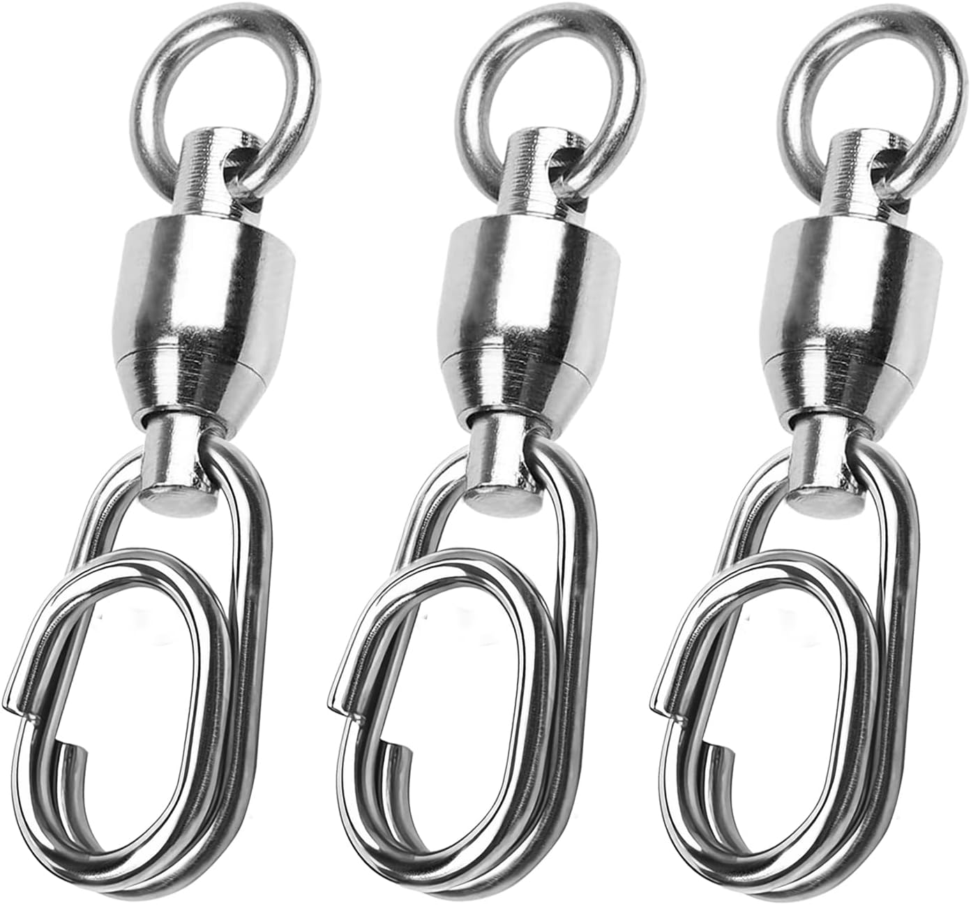 Atibin Stainless Steel Fishing Swivel Snap Set