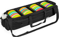 Disc Golf Storage Bag Large Capacity with Dividers - Black