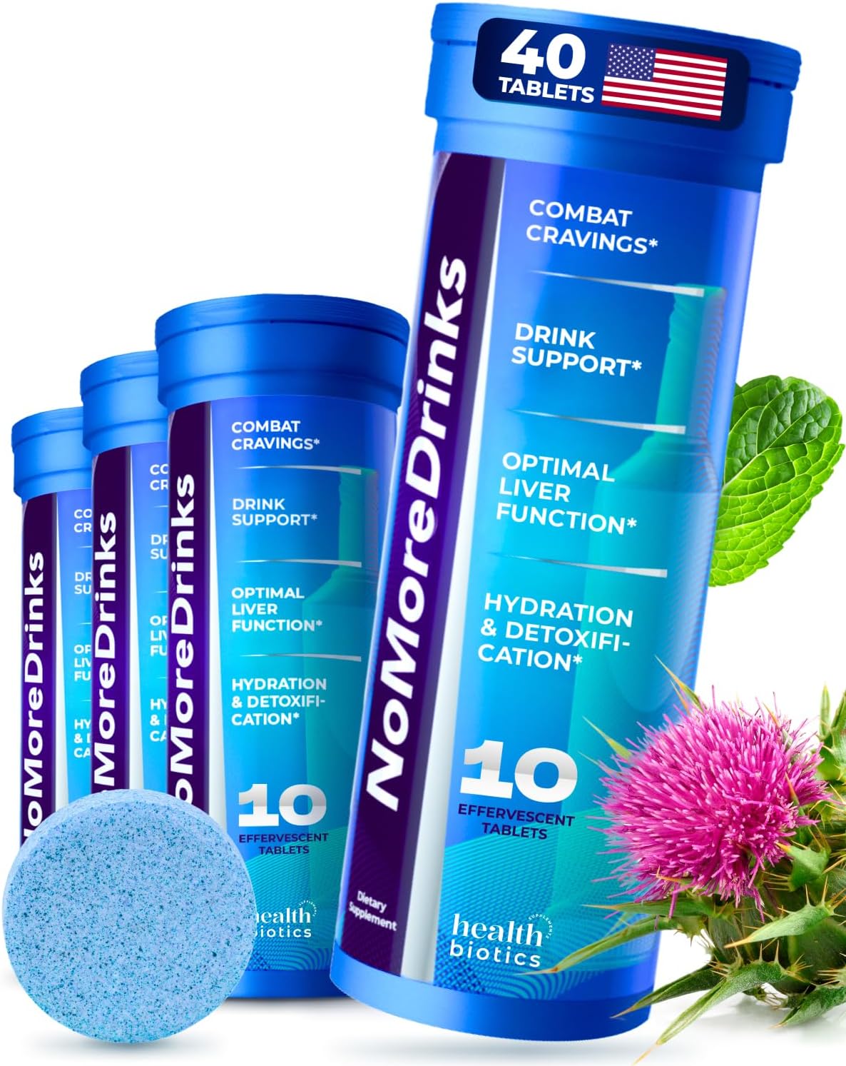 NoMoreDrinks Anti Alcohol Craving Supplement for Liver Detox