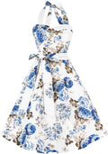Women's Halter Vintage Cocktail Dress by Hanpceirs for Timeless Style