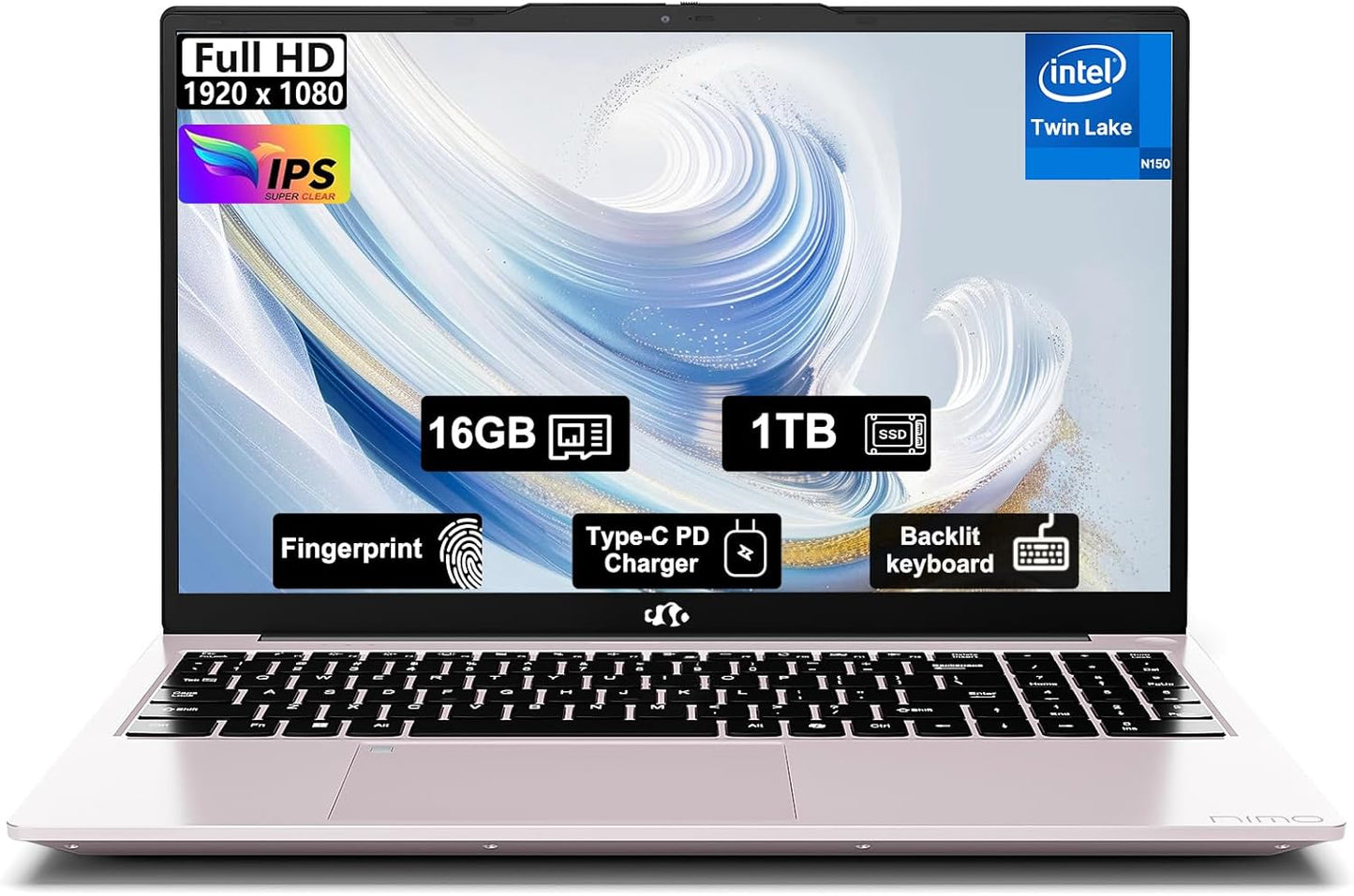 NIMO 15.6 FHD IPS Laptop with 16GB RAM and 1TB SSD Storage