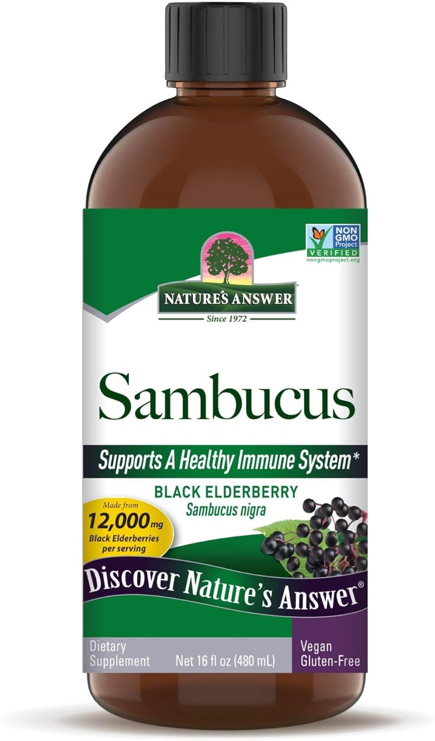 Sambucus Elderberry Syrup for Immune Support and Antioxidants