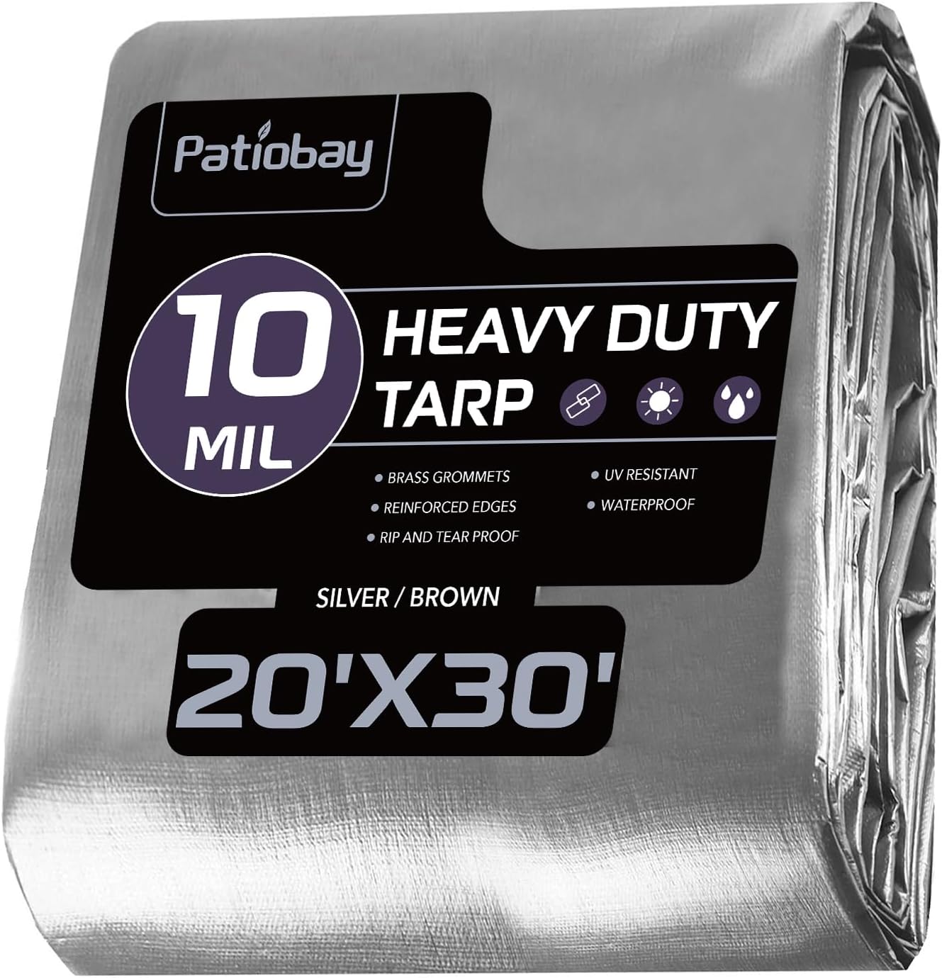 Heavy Duty Waterproof Tarp 20x30 Feet for Outdoor Use