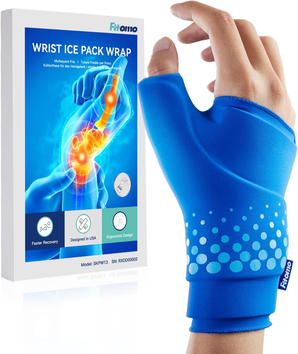 Thumb & Wrist Ice Pack Wrap for Pain Relief and Recovery