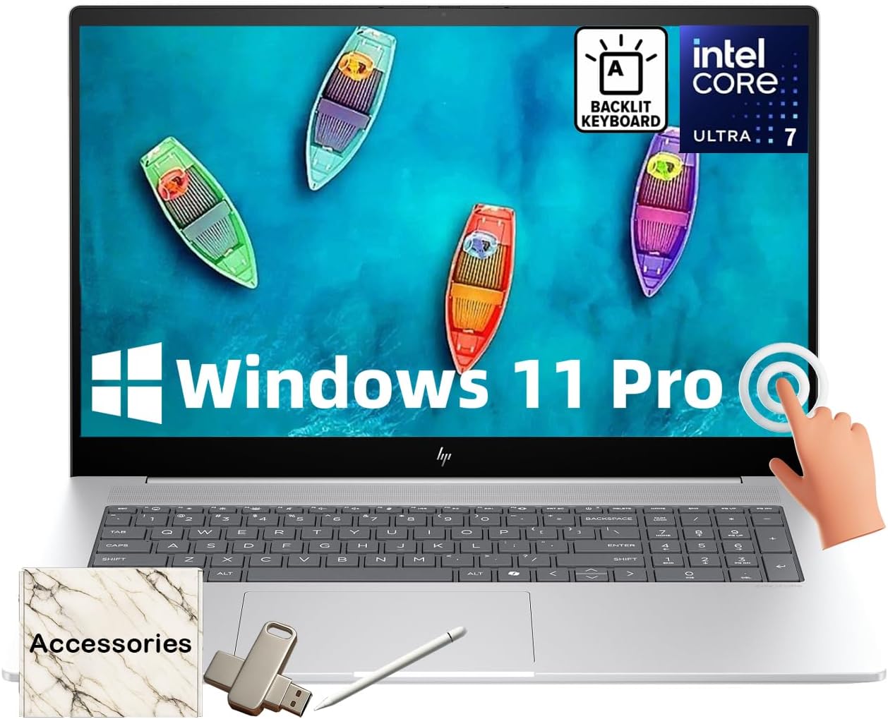 HP Envy 17 Business Laptop with 17.3in Touchscreen and Power