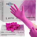 Pink Nitrile Disposable Gloves 3.5mil 100PCS - Powder-Free Exam Gloves