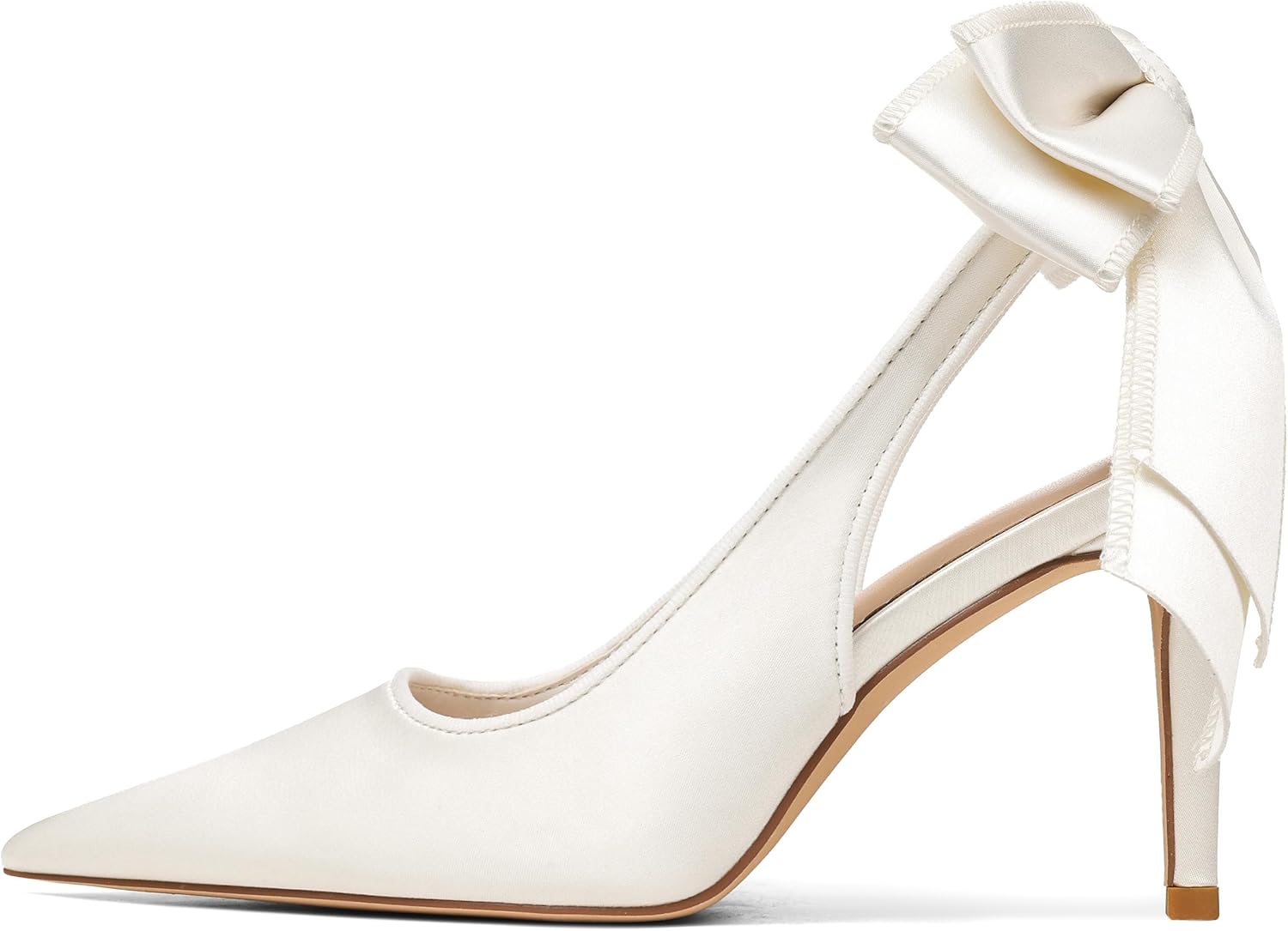 Mattiventon Slingback Heels for Women with Charming Bow Design