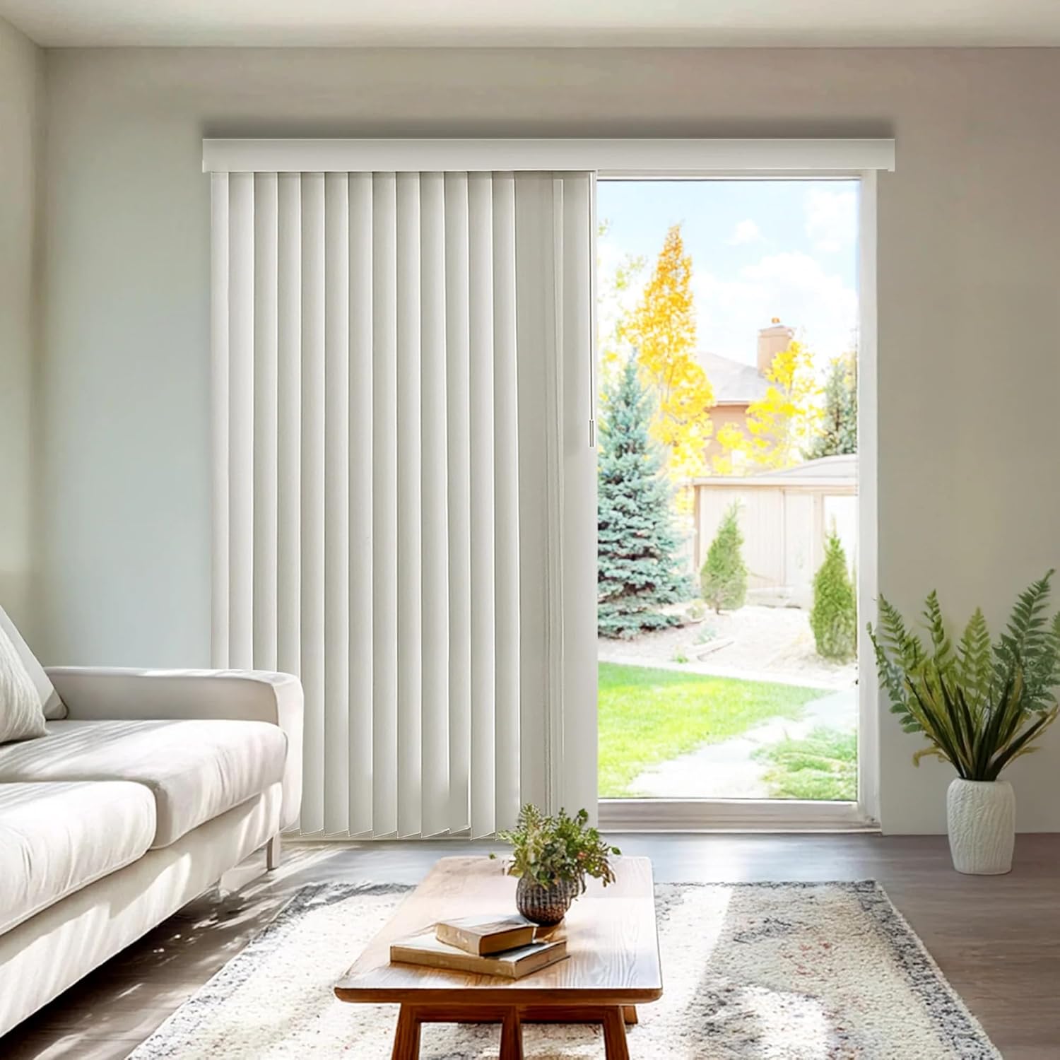 Chicology Vertical Blinds for Sliding Doors - Modern Blackout Shades