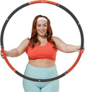 Weighted Hula Hoop Plus Size 43in Diameter - Easy to Spin for Adults