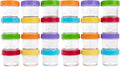 WeeSprout Baby Food Storage Glass Jars 4oz (24 Pack) - Reusable Prep