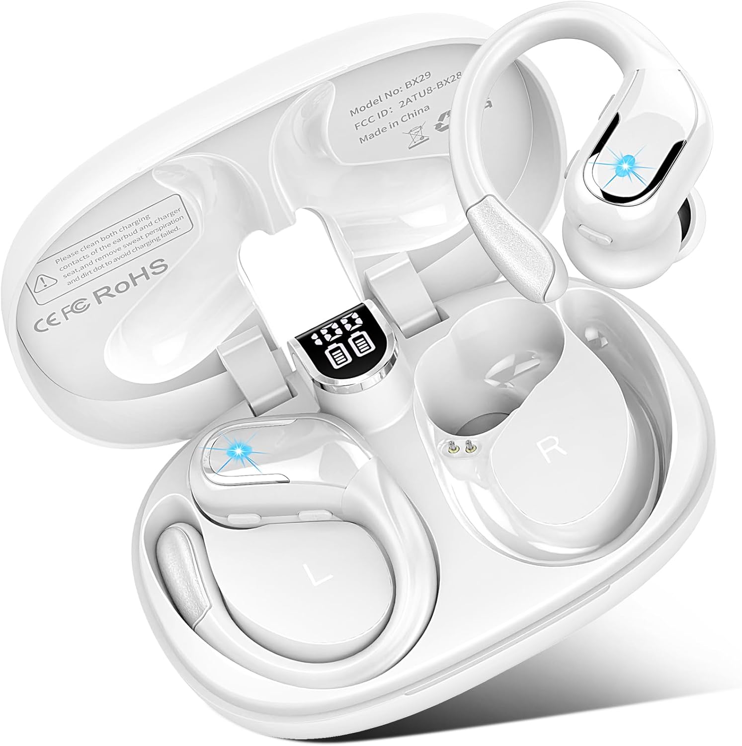 HiFi Stereo Sport Wireless Earbuds | 75H Playtime, IP7 Waterproof