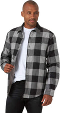 Wrangler Authentics Mens Sherpa Lined Shirt Jacket - Cozy Workwear