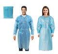 Disposable Isolation Gowns 50 Pack Level 2 PPE Gowns - Blue