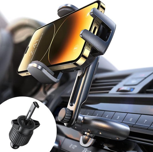 LISEN Sturdy CD Slot Phone Mount - Securely Hold iPhone