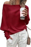 Off The Shoulder Sweater for Women 2025 - Cozy Oversized Pullover