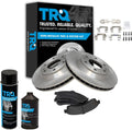 Front Brake Pad & Rotor Kit Semi-Metallic Compatible with 2002-2005