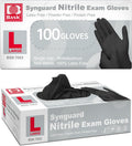 Supmedic Black Nitrile Gloves - 1000 Pcs - Food-Safe & Disposable