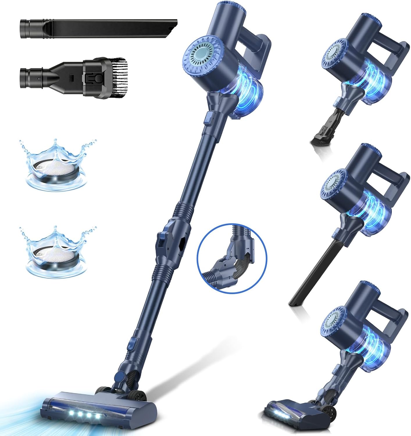 Cordless Vacuum Cleaner with Powerful Suction for Easy Cleaning