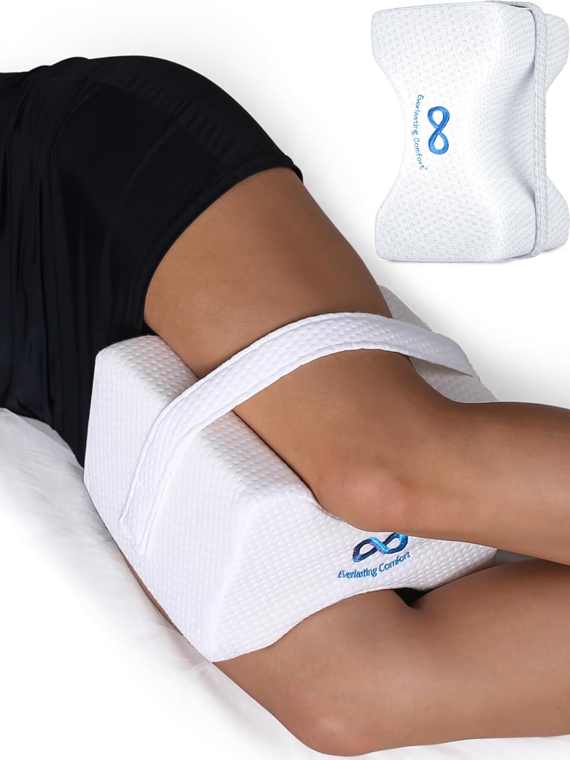 Everlasting Comfort Memory Foam Knee Pillow for Side Sleepers