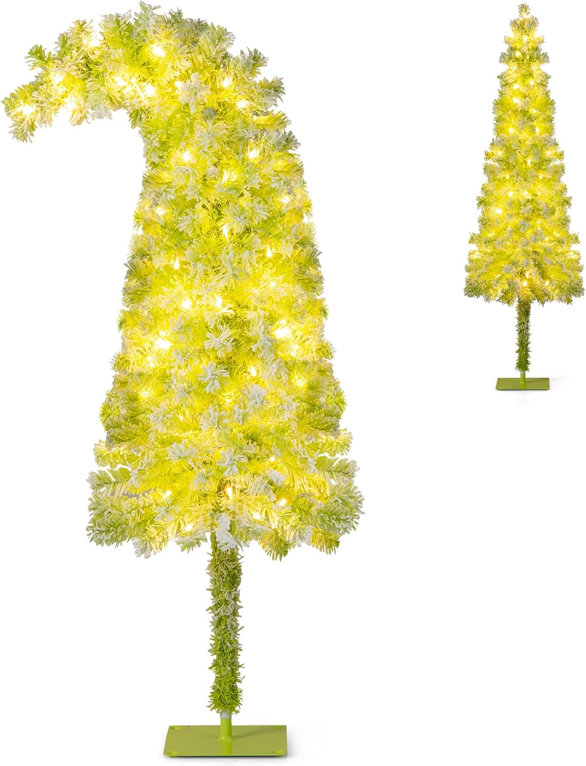 Goplus 5 FT Pre-Lit Whimsical Christmas Tree for Festive Decor