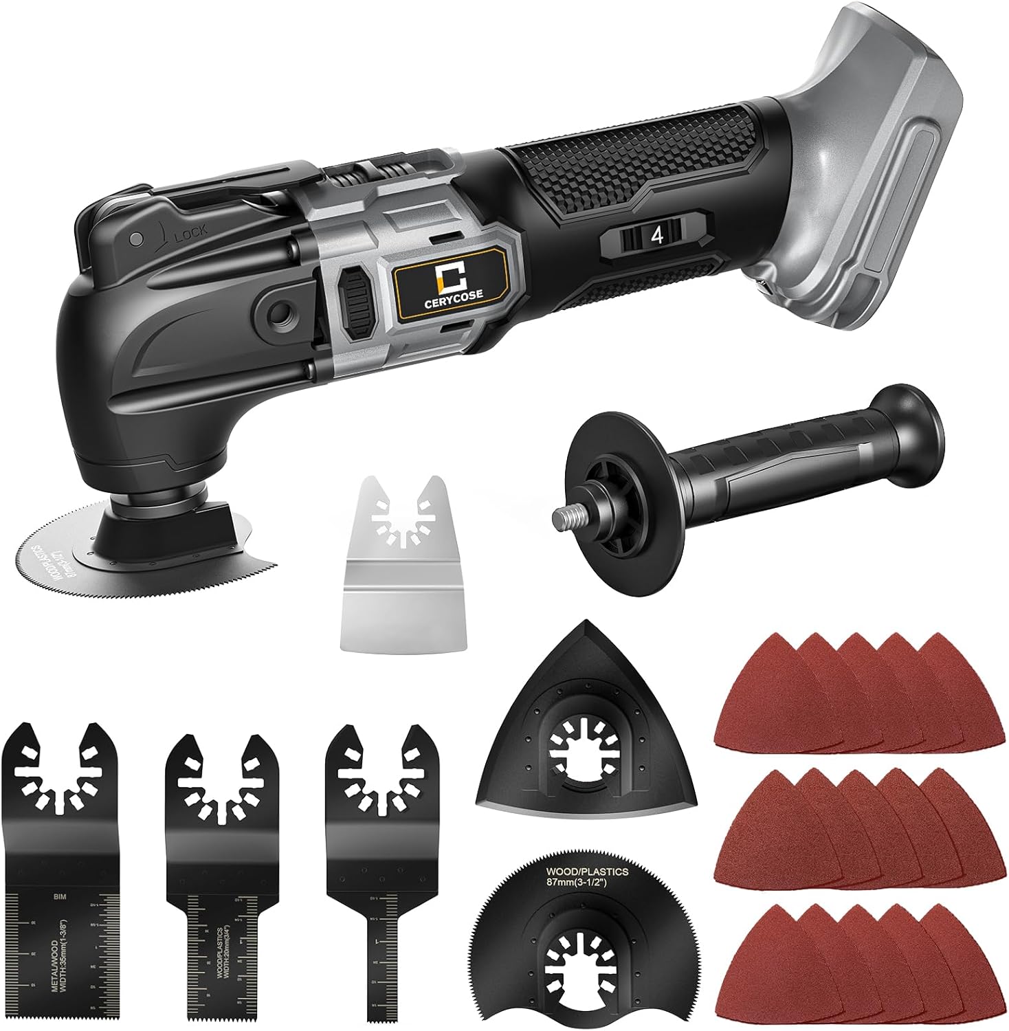 Cordless Oscillating Tool with Brushless Motor for Versatile Use