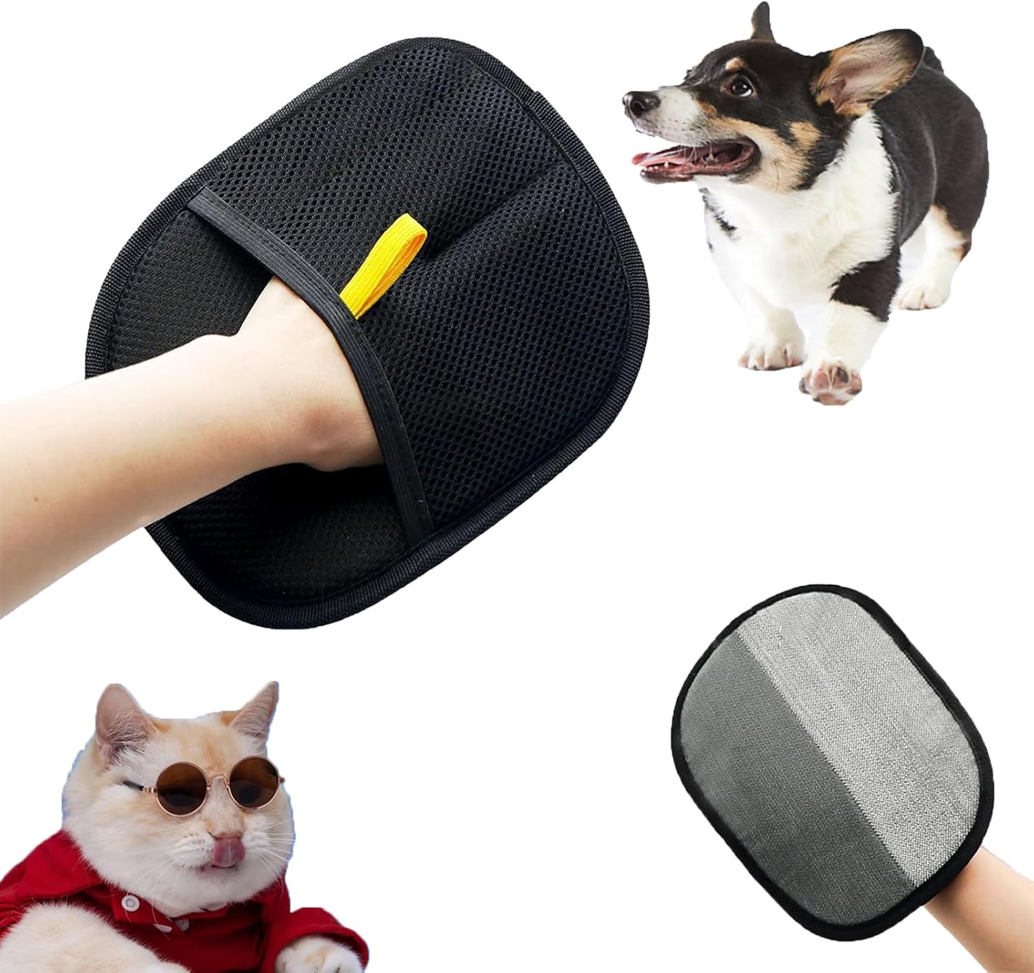 Pet Grooming Glove for Clean, Hair-Free Pets!