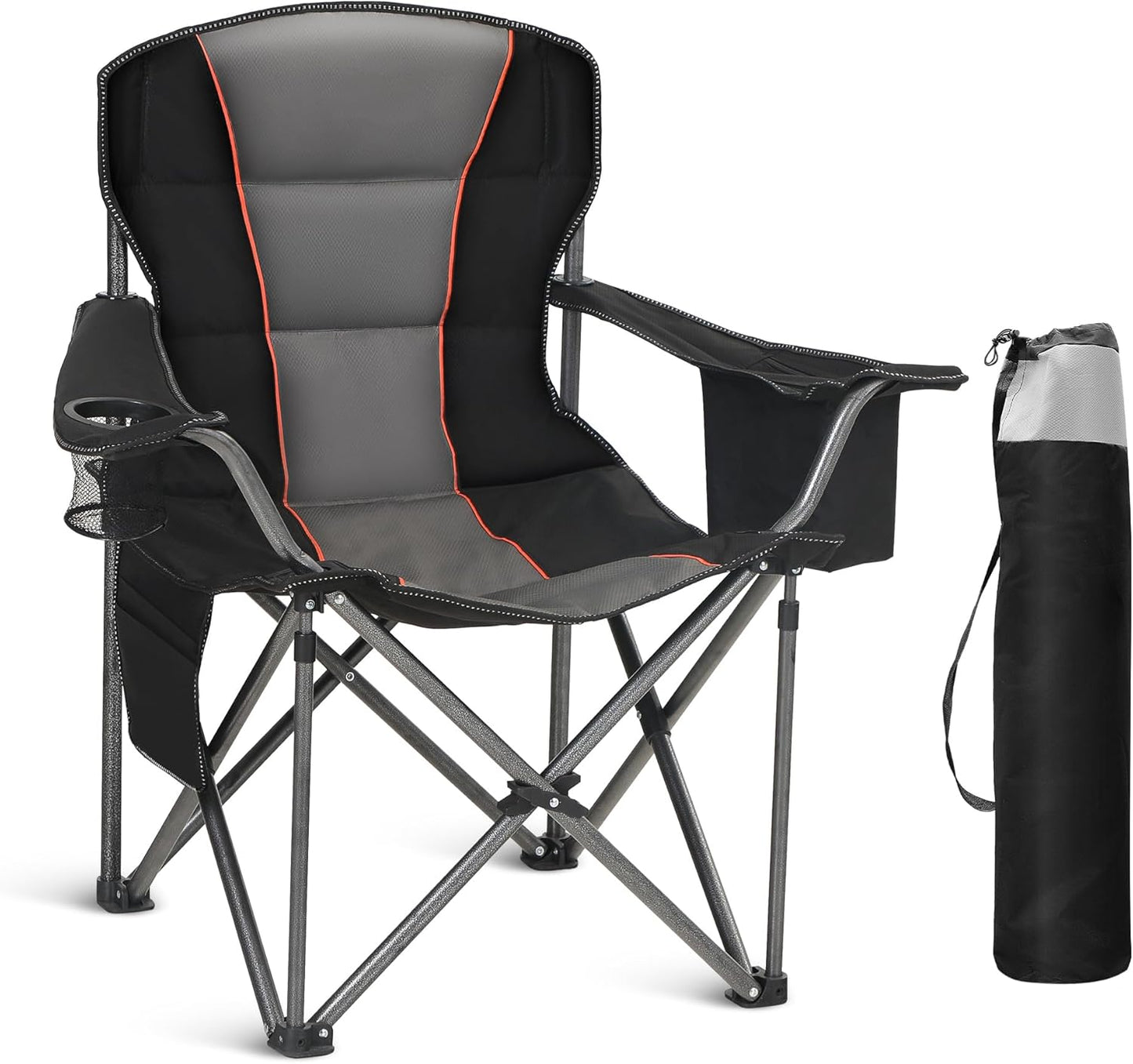 Oversized Portable Camping Folding Chair for Heavy Duty Use