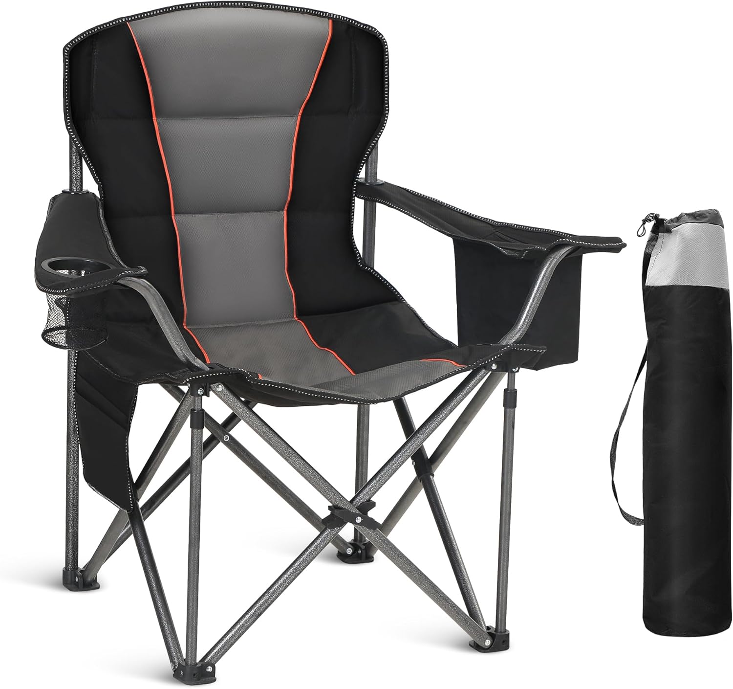 Oversized Portable Camping Folding Chair for Heavy Duty Use