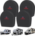 RV Tire Covers 4 Pack 26-29 in - Durable Waterproof Wheel Protectors