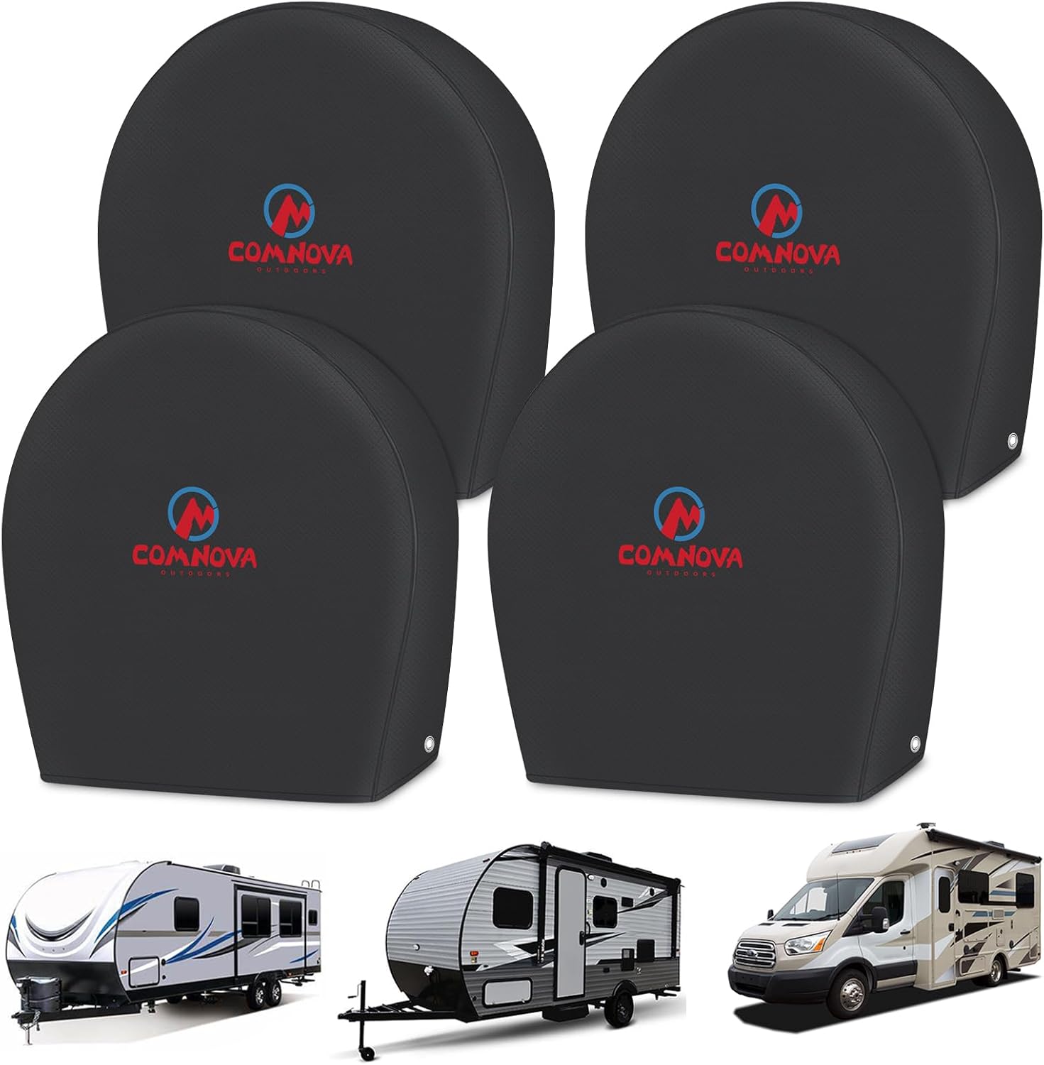 RV Tire Covers 4 Pack for Truck, SUV, and Travel Trailers