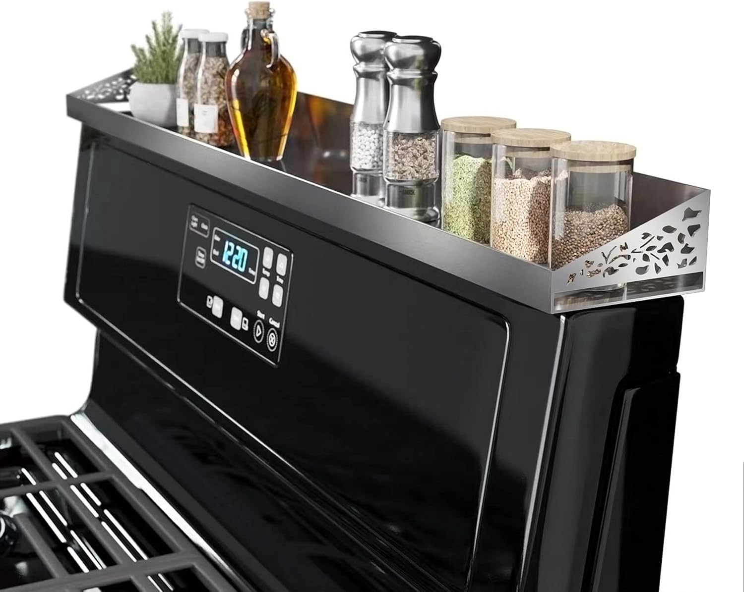 Stove Shelf for Stove Top - STUTOV Spice Rack Organizer